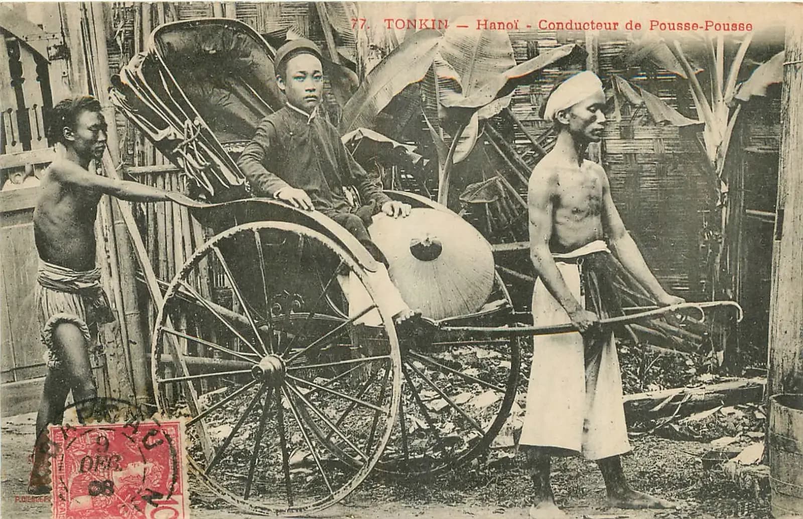 Bưu ảnh người kéo xe